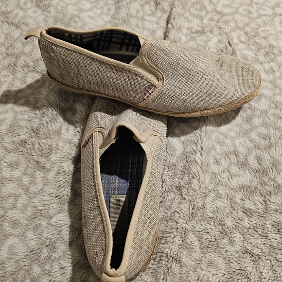 Ben Sherman Shoes Mens 8 Espadrilles Beige Fabric Slip On Comfort BN7S00042 - Picture 2 of 4